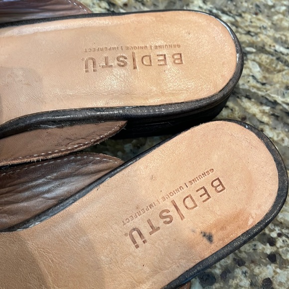 BEDSTU Shoes Bed Stu Brenda Mule Slide On Leather Graphito Rustic Sz Poshmark